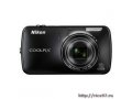 PhotoCamera Nikon CoolPix S800c black 16Mpix Zoom10x 3.5  1080p 1700Mb SDHC BSI-CMOS IS TouLCD 0fr/s HDMI WiFi GPS EN-EL12 в городе Тула, фото 1, Тульская область