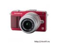 PhotoCamera Olympus Pen E-PM2 red/silver 16.1Mpix EZ-M 14-42II R 3  1080i SDHC Ком-т с BCL1580Li-Ion в городе Тула, фото 1, Тульская область