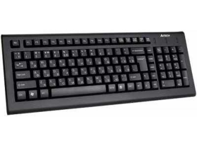 Клавиатура A4Tech KB-820 Black PS/2 в городе Тюмень, фото 1, стоимость: 490 руб.