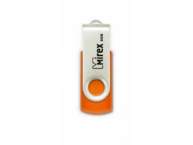 Флеш-карта Mirex Swivel Rubber 8Gb Orange в городе Челябинск, фото 1, стоимость: 490 руб.