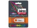 Флеш-карта Mirex Swivel Rubber 4Gb Orange в городе Челябинск, фото 1, Челябинская область