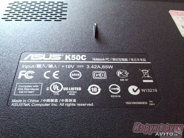 Продам:  ноутбук ASUS K50С в городе Пятигорск, фото 2, Ставропольский край