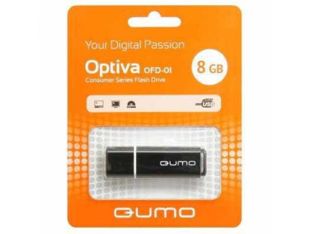 Флеш-карта Qumo Optiva OFD-01 8Gb Black в городе Челябинск, фото 1, стоимость: 490 руб.