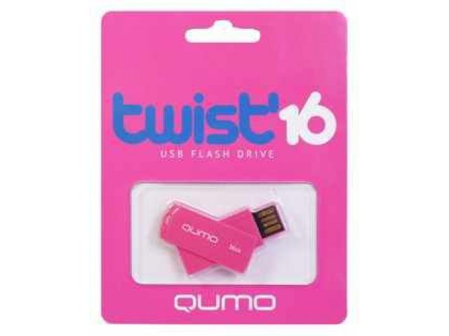 Флеш-карта Qumo Twist 16Gb Cerise в городе Челябинск, фото 1, стоимость: 590 руб.