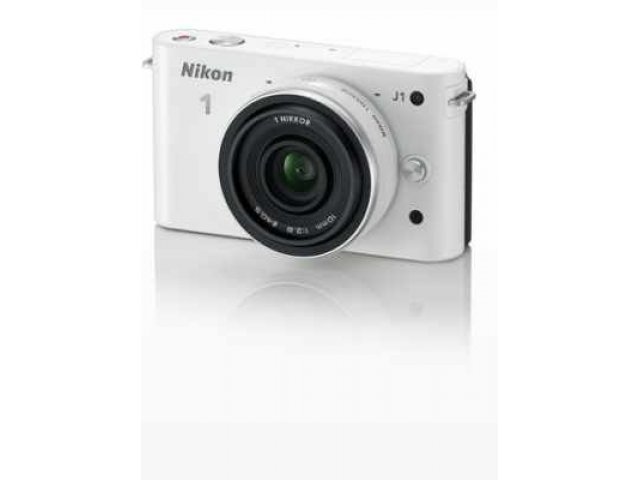 Фотоаппарат Nikon 1 J1 Kit 10-30/30-110 White в городе Тюмень, фото 1, стоимость: 19 290 руб.