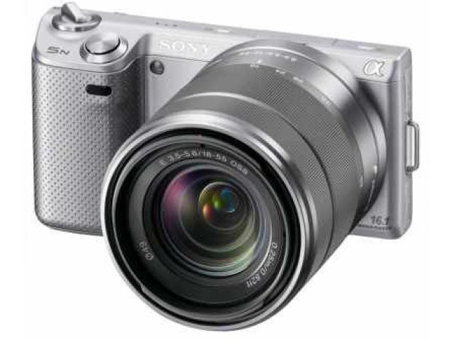 Фотоаппарат Sony Alpha NEX-5NK Kit 18-55 Silver в городе Тюмень, фото 1, стоимость: 21 900 руб.
