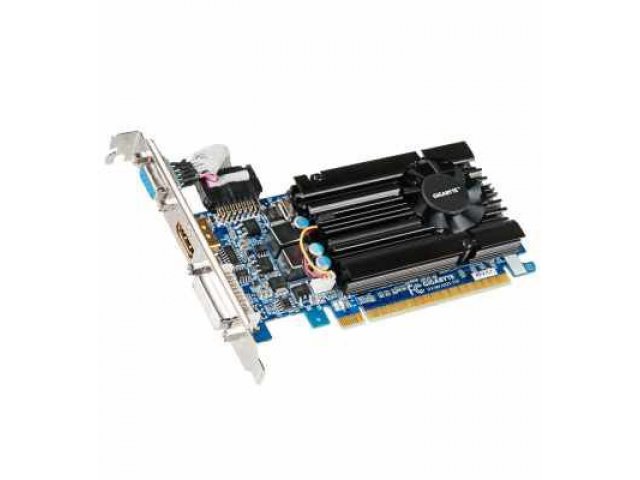 Видеокарта Gigabyte GeForce GT 610 810Mhz PCI-E 2.0 1024Mb 1333Mhz 64 bit 300W VGA DVI HDMI HDCP (GV-N610D3-1GI) в городе Челябинск, фото 1, стоимость: 1 590 руб.