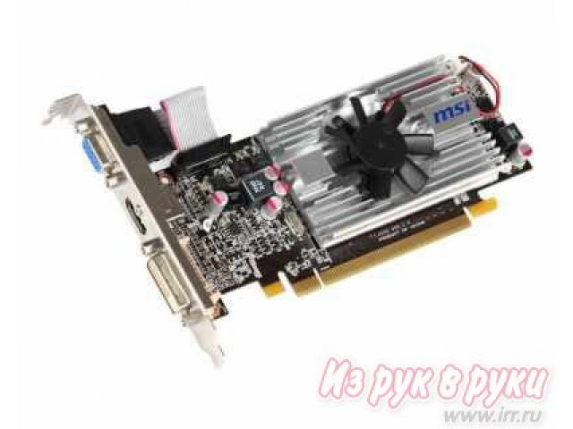 Видеокарта MSI Radeon HD 6570 650Mhz PCI-E 2.1 1024Mb 1800Mhz 128 bit VGA DVI HDMI HDCP One Slot (R6570-MD1GD3/LP) в городе Челябинск, фото 1, стоимость: 2 220 руб.