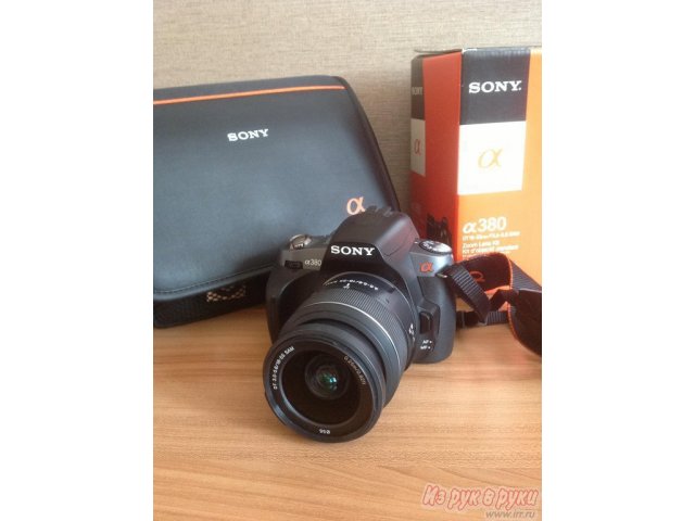 Цифровой фотоаппарат Sony Alpha DSLR-A380 Kit,  зеркальный (TTL) в городе Саранск, фото 1, стоимость: 15 000 руб.