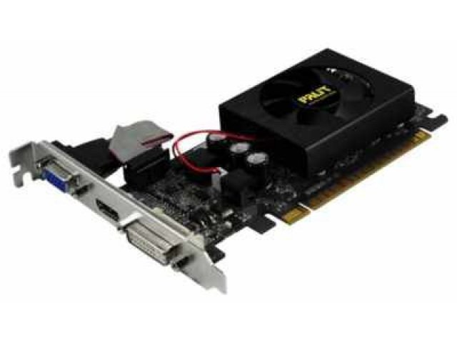 Видеокарта Palit GeForce GT 520 810Mhz PCI-E 2.0 2048Mb 1070Mhz 64 bit 300W VGA DVI HDMI HDCP (NEAT5200HD46-1193F) в городе Челябинск, фото 1, стоимость: 1 690 руб.