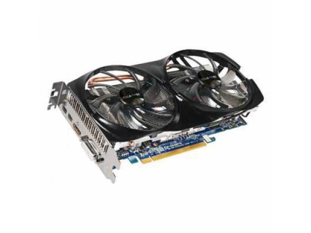 Видеокарта Gigabyte Radeon HD 7850 975Mhz PCI-E 3.0 2048Mb 4800Mhz 256 bit 500W DVI HDMI HDCP miniDP (GV-R785OC-2GD) в городе Челябинск, фото 1, стоимость: 7 190 руб.