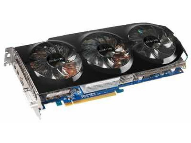 Видеокарта Gigabyte Radeon HD 7970 1100Mhz PCI-E 3.0 3072Mb 6000Mhz 384 bit 600W DVI HDMI HDCP 2x mDP (GV-R797TO-3GD) в городе Челябинск, фото 1, стоимость: 17 310 руб.