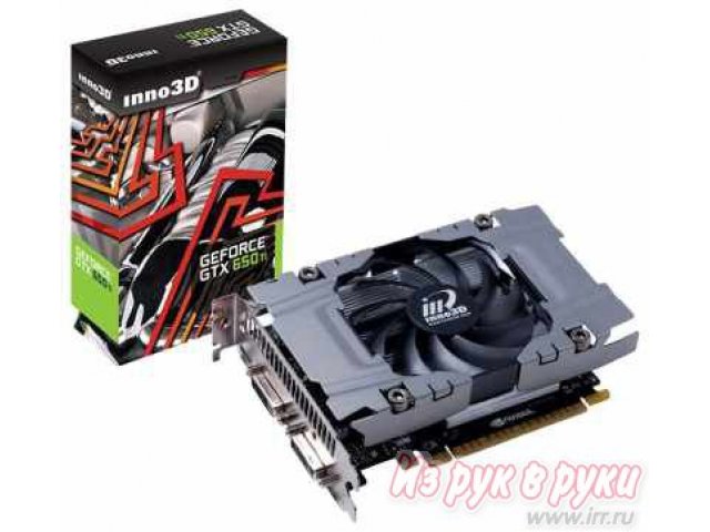 Видеокарта Inno3D GeForce GTX 650 Ti 920Mhz PCI-E 3.0 1024Mb 5400Mhz 128 bit 2xDVI Mini-HDMI HDCP (N650-3SDN-E5CW) в городе Тюмень, фото 1, стоимость: 6 090 руб.