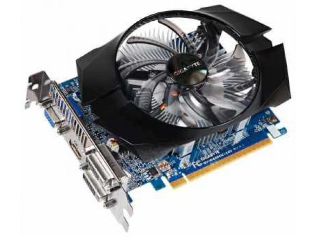 Видеокарта Gigabyte GeForce GTX 650 1110Mhz PCI-E 3.0 1024Mb 5000Mhz 128 bit 400W VGA 2xDVI HDMI HDCP (GV-N650OC-1GI) в городе Тюмень, фото 1, стоимость: 4 090 руб.