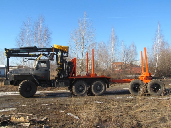 Заводские лесовозные тягачи Урал Е-4, пневматика с манипуляторами от производителя 2015г.в. в городе Красноярск, фото 6, Лесотехника, лесозаготовка