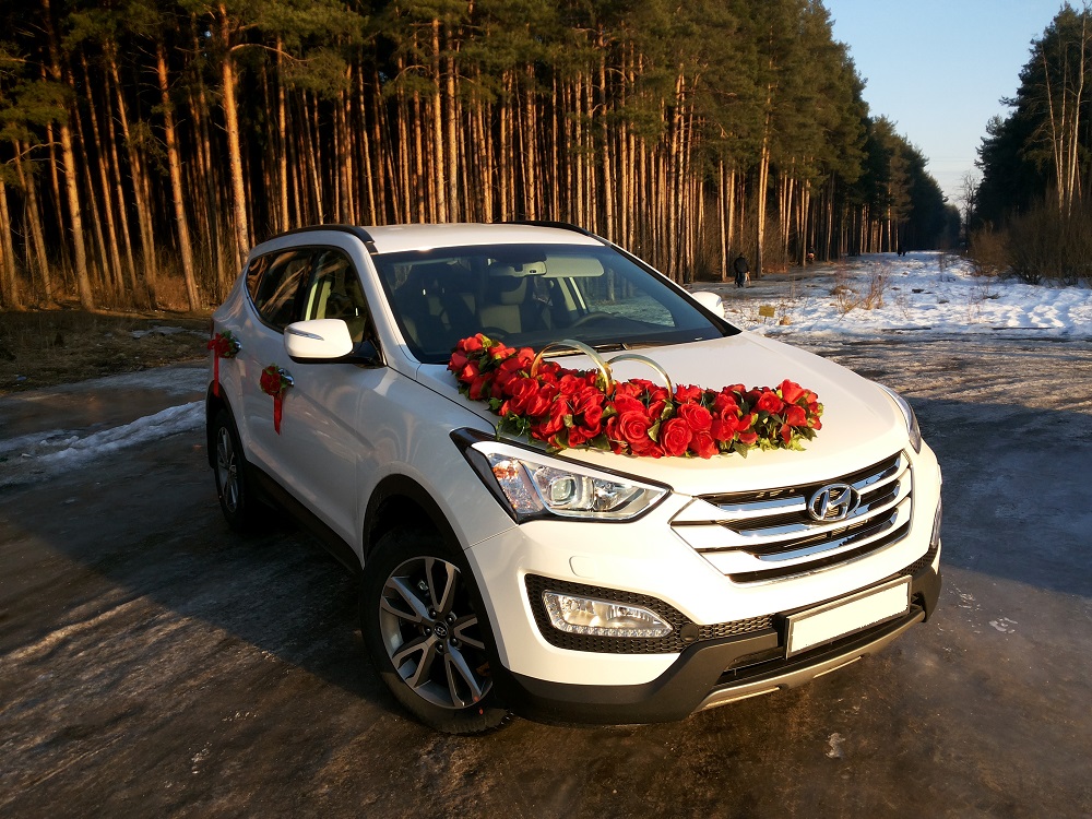 Машины на свадьбу Hyundai Santa Fe в городе Иваново, фото 1, телефон продавца: +7 (903) 889-01-00