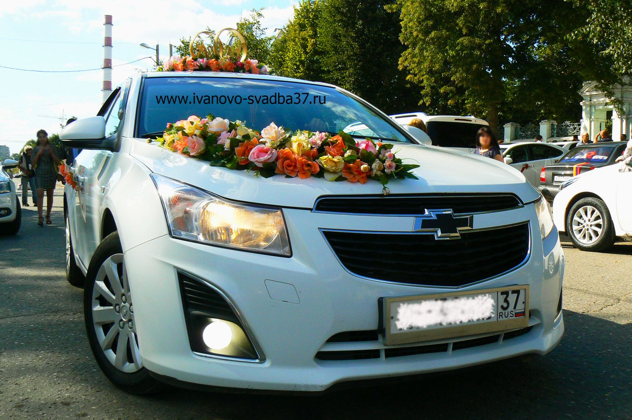 Автомобили для свадьбы Chevrolet Cruze в городе Иваново, фото 2, Такси, аренда и прокат, пассажирские перевозки