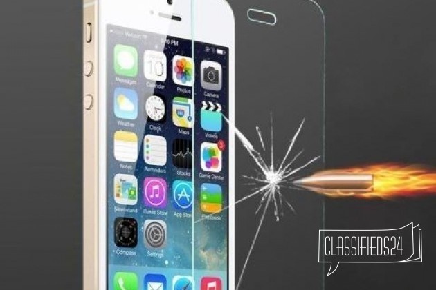 Стекло защитное для iPhone 5, 5s в городе Магнитогорск, фото 1, телефон продавца: +7 (912) 805-66-80