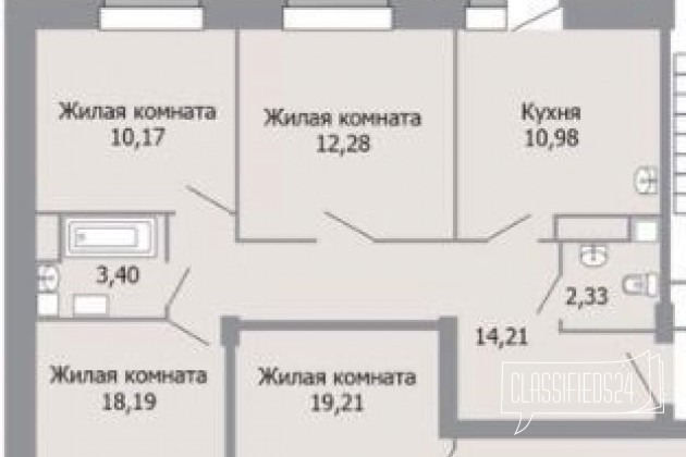 3-к квартира, 73.4 м², 6/16 эт. в городе Красноярск, фото 1, телефон продавца: +7 (905) 976-21-16