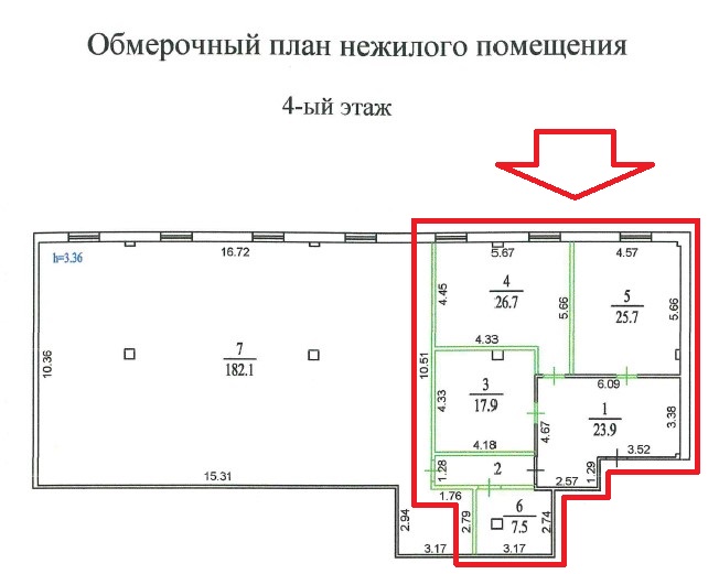 Помещение 107. 2 кв. м. в городе Красногорск, фото 3, Московская область