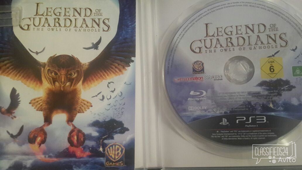 Legend OF THE guardians THE owls OF GAhoole на PS в городе Челябинск, фото 1, телефон продавца: +7 (963) 086-15-87