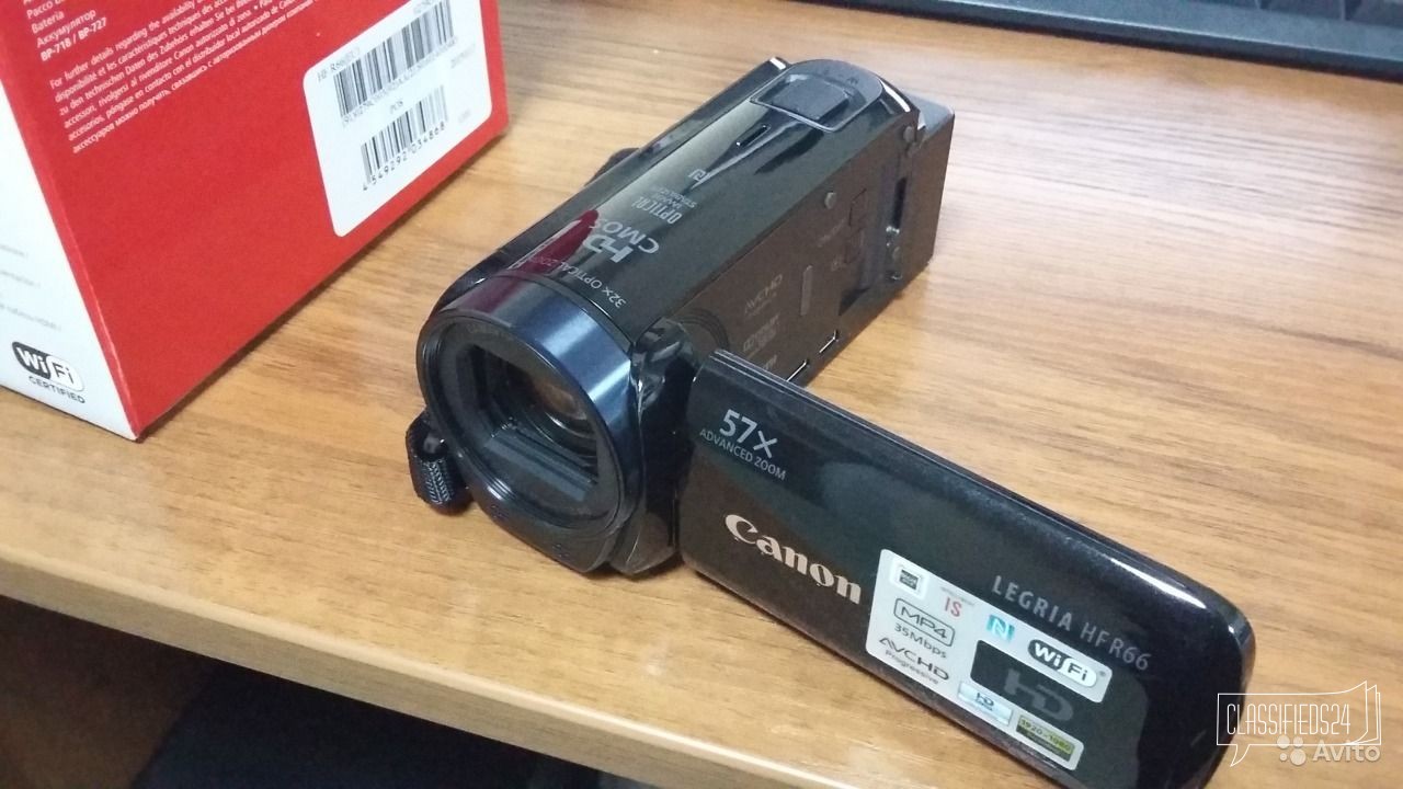 Видеокамера Canon legria HF-R66 в городе Кисловодск, фото 1, Прочая ТВ и видеотехника