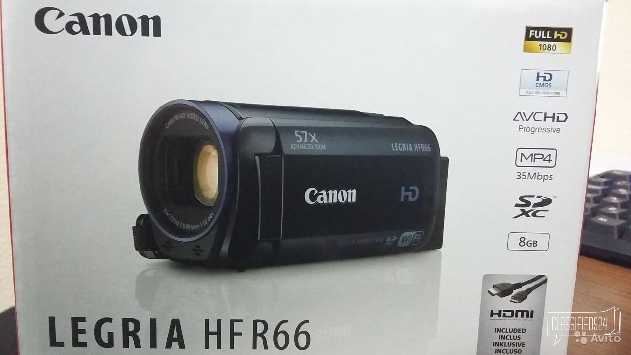 Видеокамера Canon legria HF-R66 в городе Кисловодск, фото 3, телефон продавца: +7 (928) 387-21-02