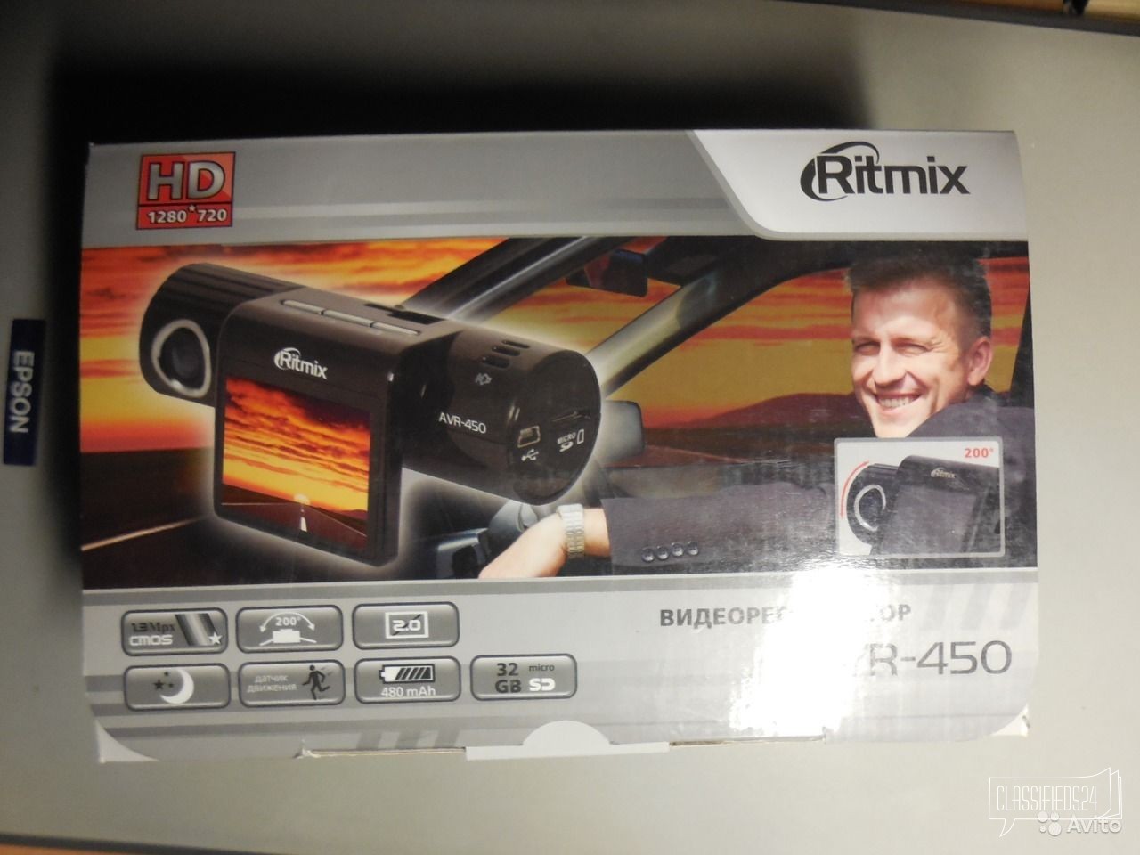 Видеорегистратор Ritmix AVR-450 в городе Пермь, фото 1, Автозвук и видеотехника