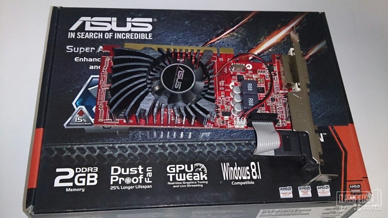 Radeon r7 240 Asus 2gb в городе Ижевск, фото 1, стоимость: 2 500 руб.