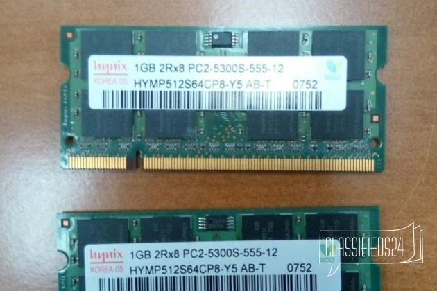 Продам память so ddr Hynix для ноутбука 2x1Gb в городе Новосибирск, фото 1, телефон продавца: +7 (961) 228-33-60