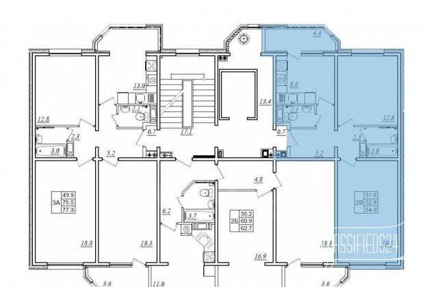 2-к квартира, 53 м², 2/9 эт. в городе Южно-Сахалинск, фото 1, Вторичный рынок