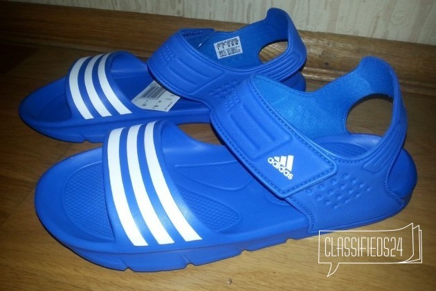 Новые детские сланцы Adidas 38 р. (24 см) в городе Москва, фото 1, Московская область