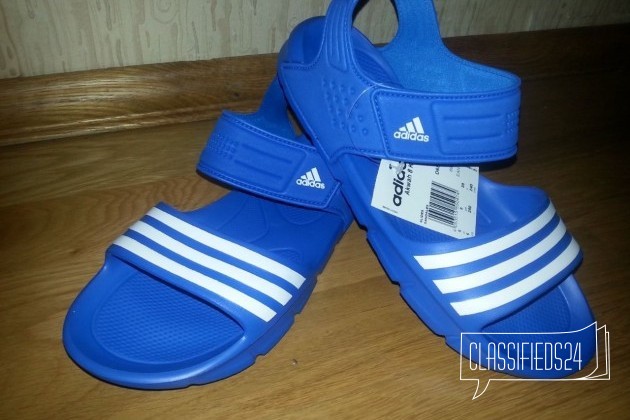 Новые детские сланцы Adidas 38 р. (24 см) в городе Москва, фото 2, телефон продавца: +7 (964) 595-98-29