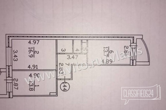 2-к квартира, 59 м², 9/10 эт. в городе Владимир, фото 1, Владимирская область