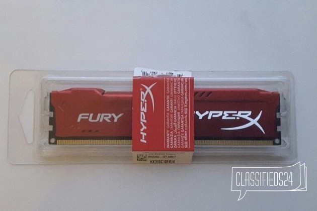 Оперативная память Kingston HyperX Fury4Gb DDR-III в городе Реутов, фото 1, телефон продавца: +7 (999) 860-70-01