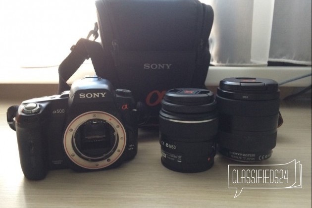 Sony alpha 500 + объективы в городе Хабаровск, фото 3, телефон продавца: +7 (909) 823-77-70