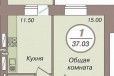 1-к квартира, 37 м², 10/12 эт. в городе Тюмень, фото 1, Тюменская область