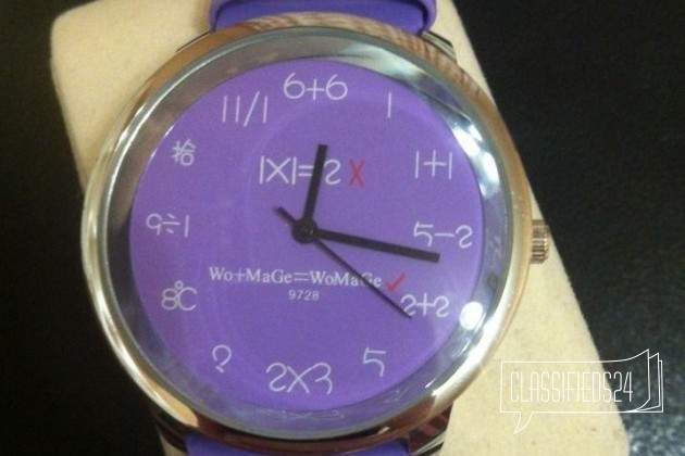 Часы фиолетовые в городе Челябинск, фото 1, телефон продавца: +7 (952) 522-80-28
