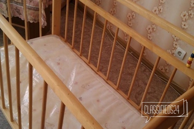 Детская кроватка + матрац в городе Омск, фото 1, Омская область