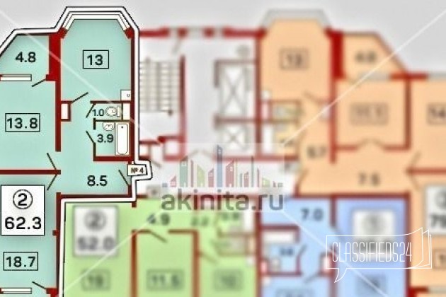 2-к квартира, 62 м², 10/17 эт. в городе Красногорск, фото 4, телефон продавца: +7 (903) 202-05-98