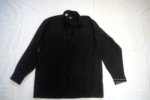Рубашка черная хлопок-полиэстер в городе Омск, фото 1, телефон продавца: +7 (929) 301-30-47