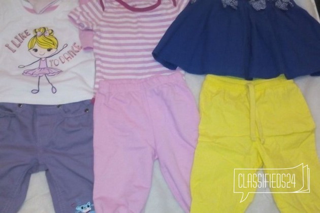 Одежда для девочки на лето от 3 до 9 мес в городе Екатеринбург, фото 1, телефон продавца: +7 (908) 922-57-76