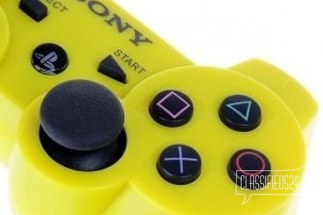 Беспроводной джойстик Dualshock 3 для PS3 Yellow в городе Москва, фото 2, Московская область