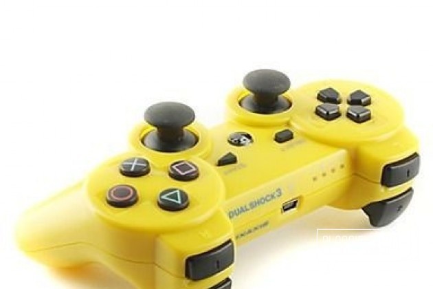 Беспроводной джойстик Dualshock 3 для PS3 Yellow в городе Москва, фото 3, телефон продавца: +7 (495) 540-46-13