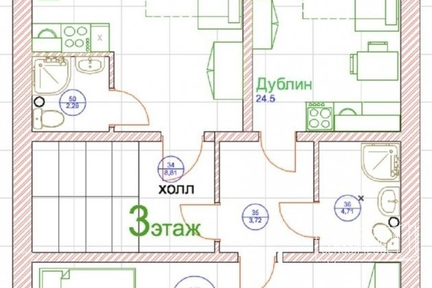 1-к квартира, 17 м², 3/3 эт. в городе Химки, фото 3, Московская область