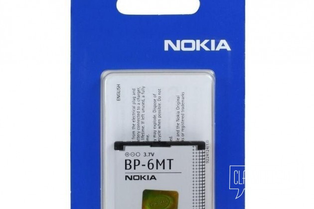 Оригинальный аккумулятор Nokia BP-6MT в городе Краснодар, фото 2, Аккумуляторы