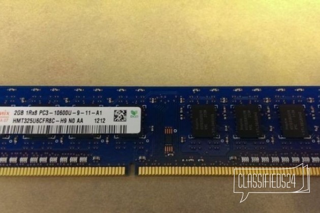 Hynix 2gb 1rx8 pc3-10600u-9-11-a1 в городе Саратов, фото 1, телефон продавца: +7 (986) 999-36-69