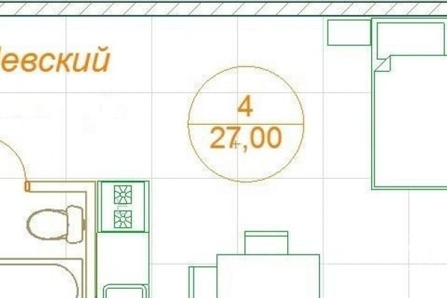 1-к квартира, 28 м², 1/3 эт. в городе Видное, фото 9, стоимость: 2 040 000 руб.