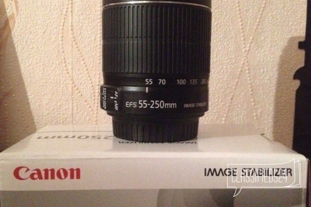 Объектив Canon EF-S 55-250 mm в городе Уфа, фото 1, телефон продавца: +7 (927) 949-00-30