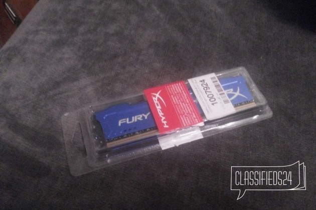 Оперативная память Kingston HyperX fury Blue в городе Новосибирск, фото 1, телефон продавца: +7 (903) 076-50-36